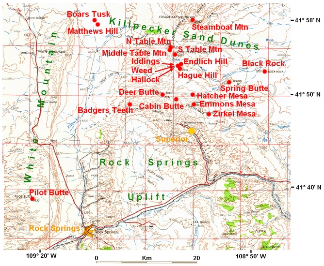 Location-of-volcanic-landforms-Leucite-Hills-Wyoming