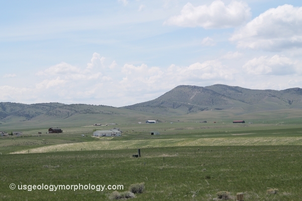 hills east of Three Forks, Montana and west of the Lombard thrust