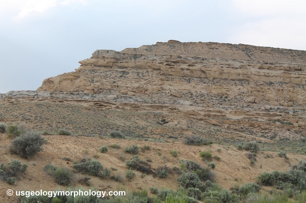 Rock Springs formation near Thayer Junction, Wyoming, on Bitter Creek north bank