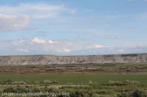 Green River basin west of Opal, Wyoming; Hams Fork valley