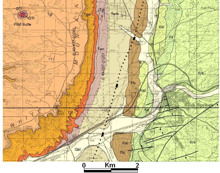Geologic Map of White Mountain, Wyoming
